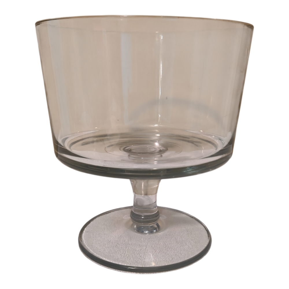 Elegant Clear Glass Trifle Bowl